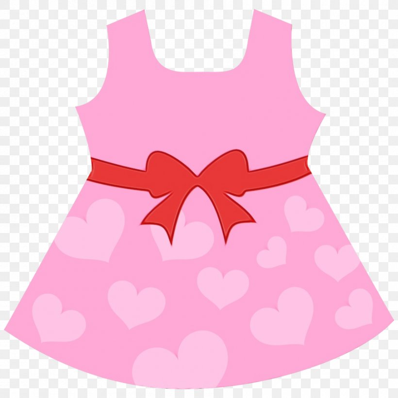 Pink Clothing Dress Magenta Pattern, PNG, 900x900px, Watercolor, Clothing, Dress, Magenta, Paint Download Free