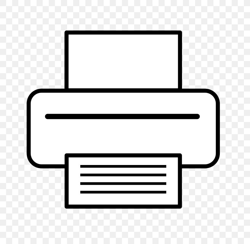 Printer Clip Art, PNG, 800x800px, Printer, Area, Black And White, Free Content, Icon Design Download Free