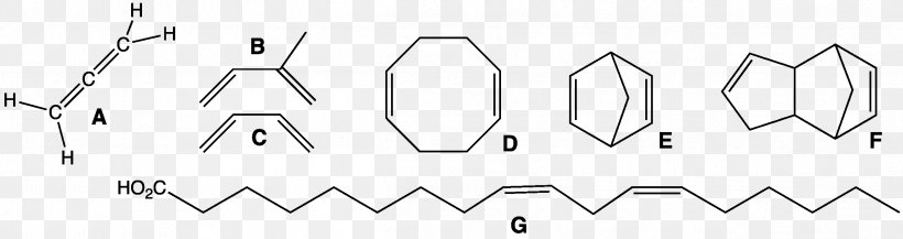 1,3-Butadiene Double Bond Chemical Bond Cyclooctene, PNG, 2397x635px, Diene, Allene, Area, Black And White, Brand Download Free