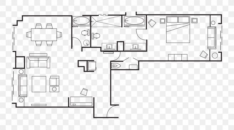 Floor Plan White Line, PNG, 2000x1117px, Floor Plan, Area, Black And White, Diagram, Drawing Download Free