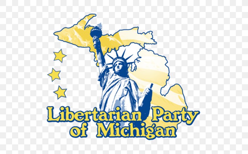 Libertarian Party Of Michigan Libertarianism Statue Of Liberty, PNG, 512x512px, Libertarian Party Of Michigan, Area, Art, Artwork, Brand Download Free