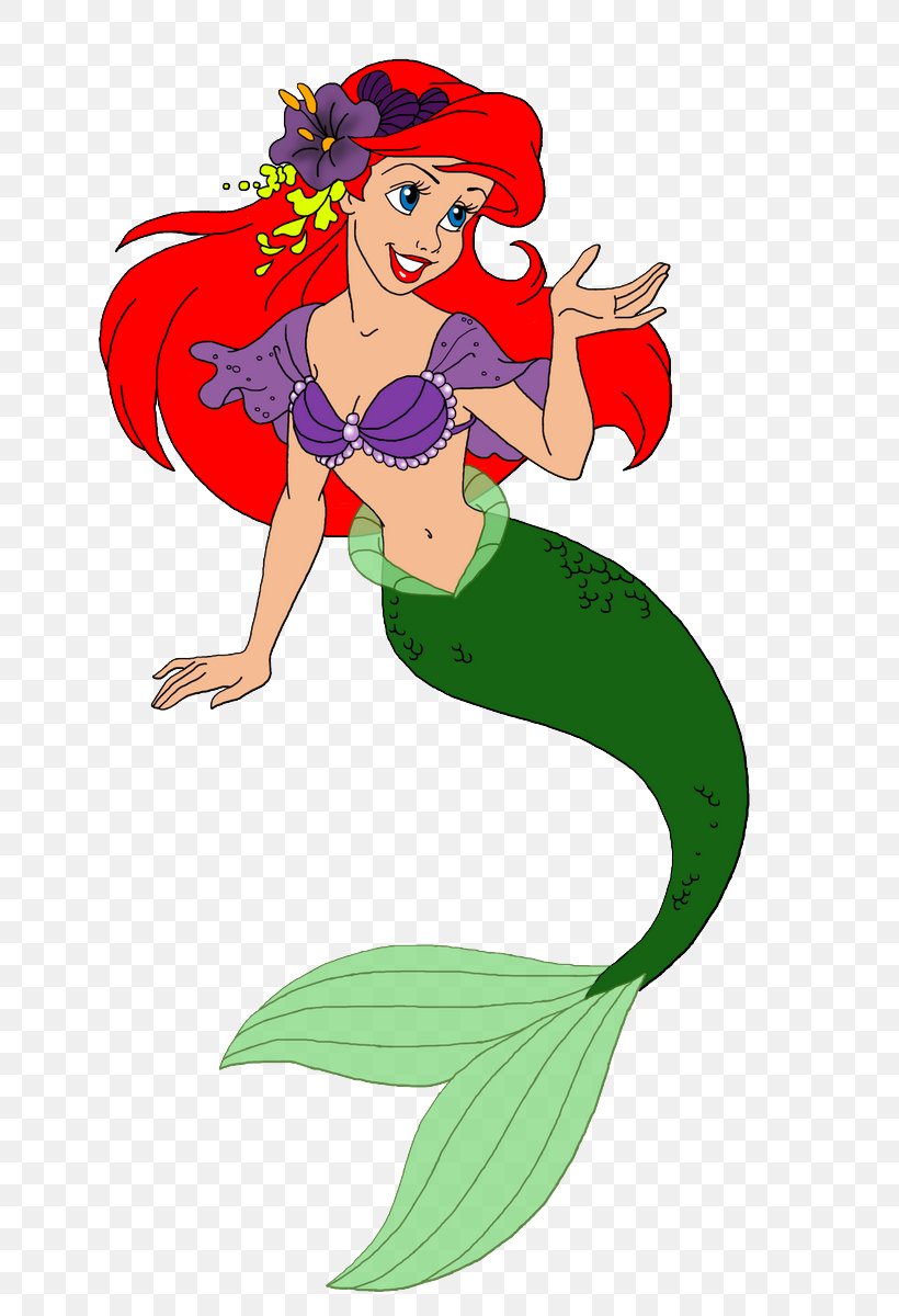 Ariel Mermaid Rusalka Clip Art, PNG, 800x1200px, Ariel, Art, Cartoon, Fictional Character, Flower Download Free