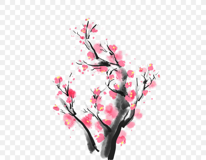 Cherry Blossom, PNG, 480x639px, Branch, Blossom, Cherry Blossom, Flower, Pink Download Free