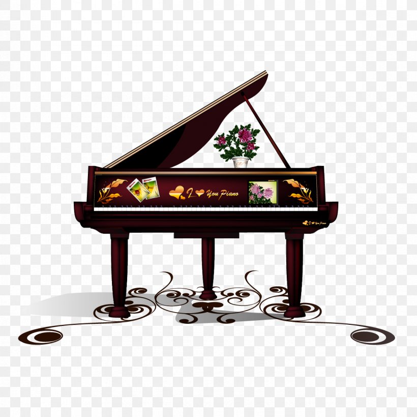 Piano Painting Download, PNG, 1181x1181px, Watercolor, Cartoon, Flower, Frame, Heart Download Free