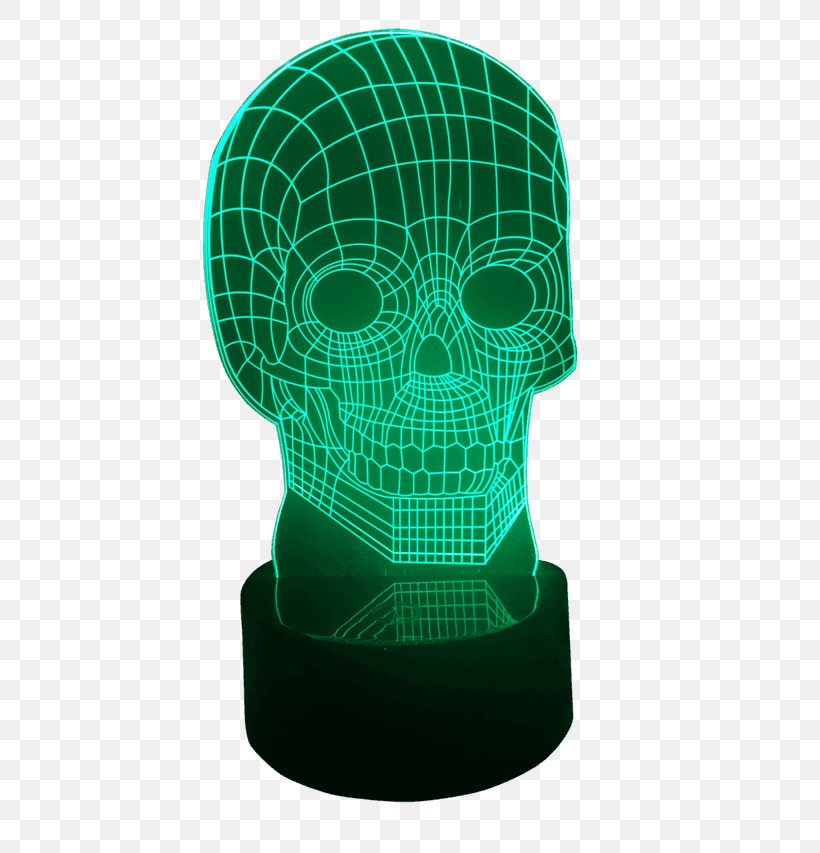 Nightlight Optical Illusion Lamp, PNG, 640x853px, Light, Bone, Color, Fictional Character, Green Download Free