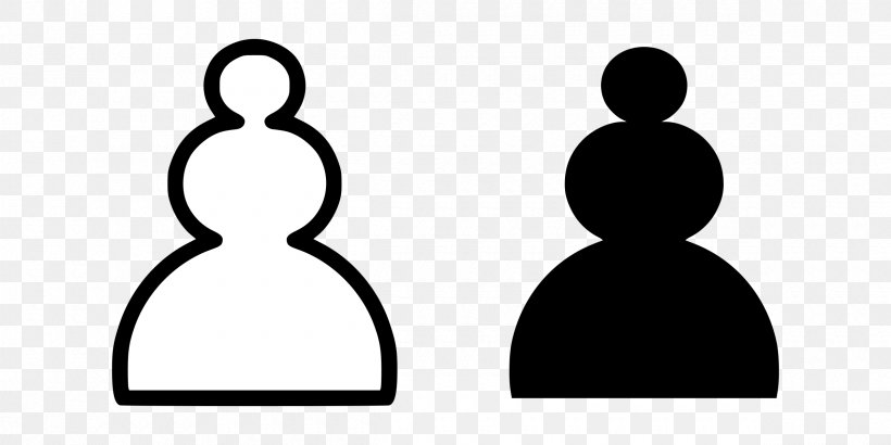 Chess Piece Pawn White And Black In Chess Clip Art, PNG, 2400x1200px, Chess, Bishop, Black, Black And White, Chess Piece Download Free
