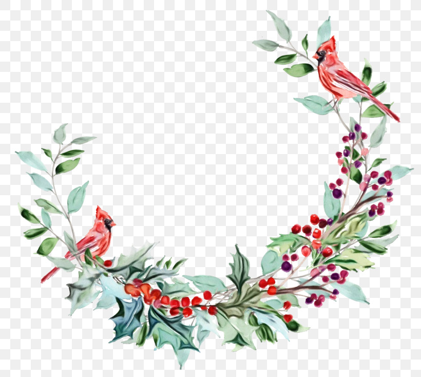 Christmas Decoration, PNG, 800x734px, Watercolor, Branch, Christmas Decoration, Flower, Hawthorn Download Free