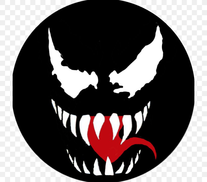 Venom Spider-Man Carnage Symbiote Television, PNG, 720x720px, Venom, Antivenom, Black And White, Bone, Carnage Download Free