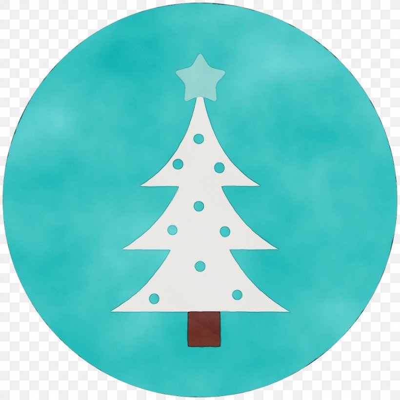 Christmas Tree, PNG, 1024x1024px, Watercolor, Aqua, Christmas Decoration, Christmas Tree, Colorado Spruce Download Free