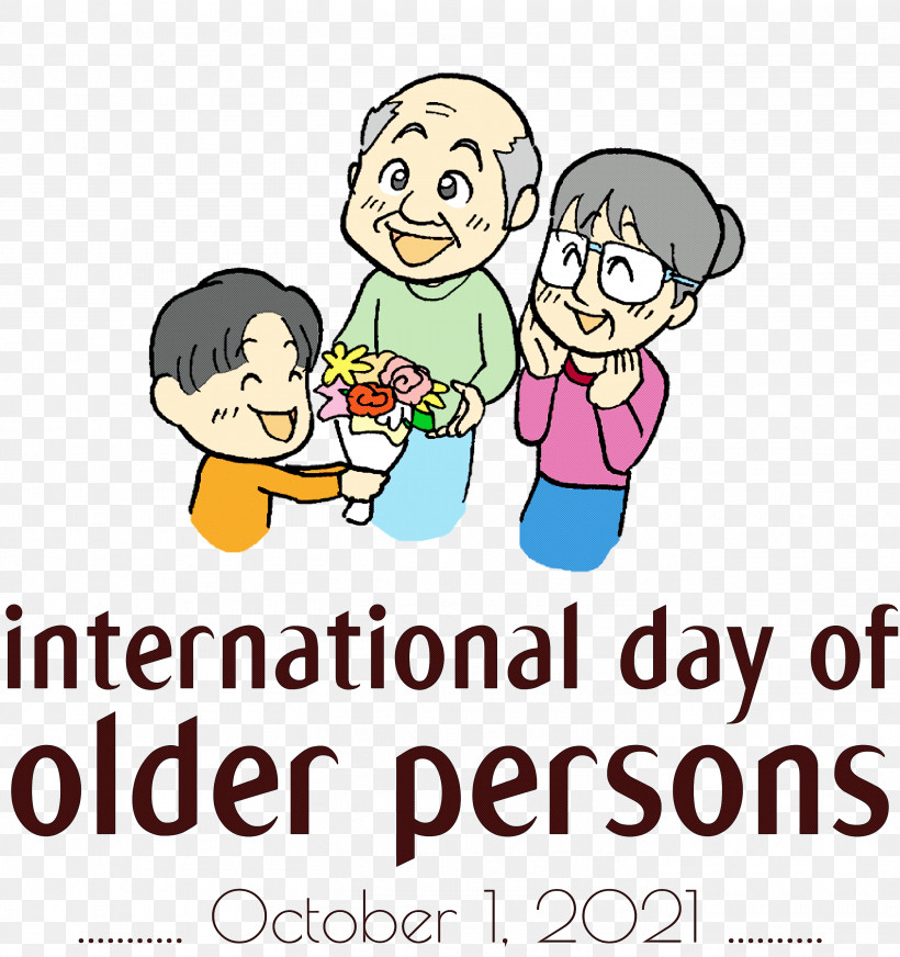 International Day For Older Persons Older Person Grandparents, PNG, 2818x3000px, International Day For Older Persons, Ageing, Cartoon, Grandchild, Grandparent Download Free