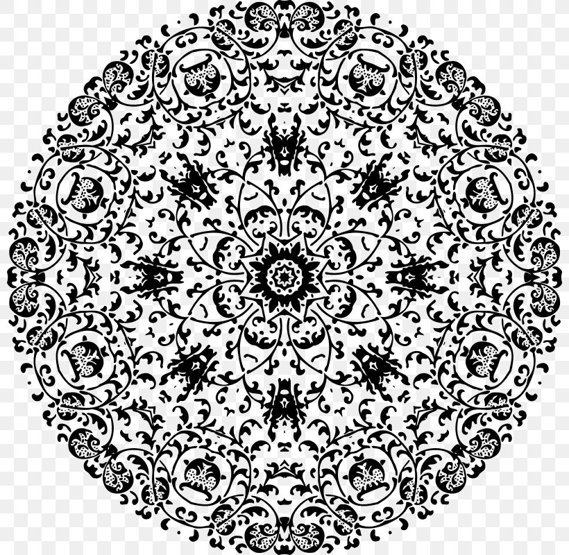 Mandala Drawing, PNG, 800x800px, Mandala, Area, Art, Black, Black And White Download Free