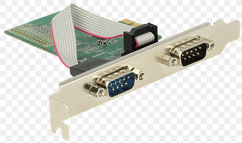 PCI Express Serial Port RS-232 Conventional PCI Low Profile, PNG, 2916x1726px, Pci Express, Computer Component, Computer Hardware, Computer Port, Conventional Pci Download Free