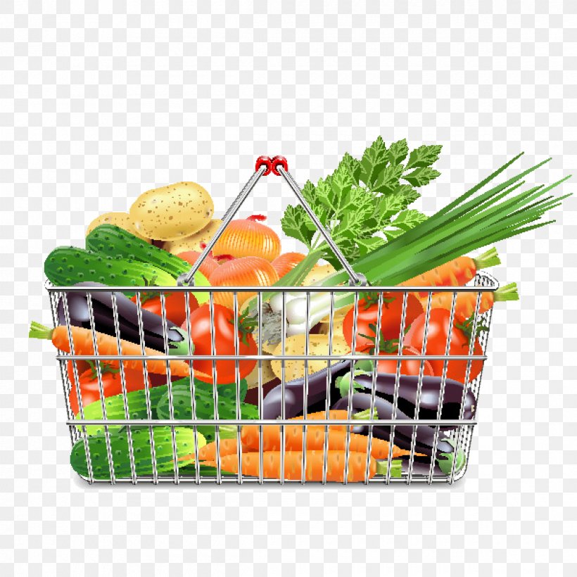 Basket Vegetable Supermarket Illustration, PNG, 2400x2400px, Basket, Cuisine, Diet Food, Dish, Finger Food Download Free