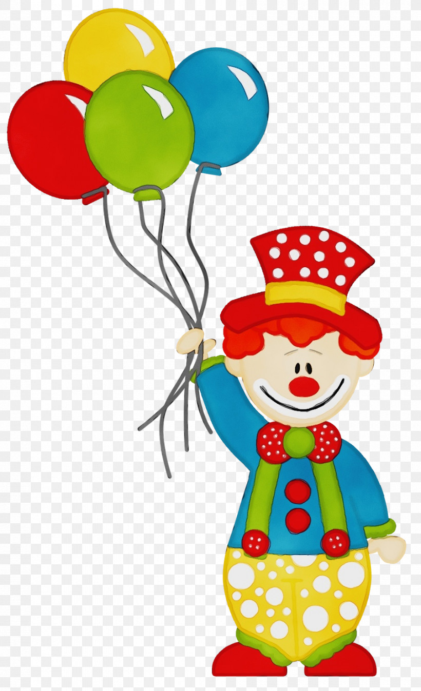Clown Circus Drawing Watercolor Painting Cartoon, PNG, 900x1479px, Watercolor, Cartoon, Circus, Clown, Curious George Download Free