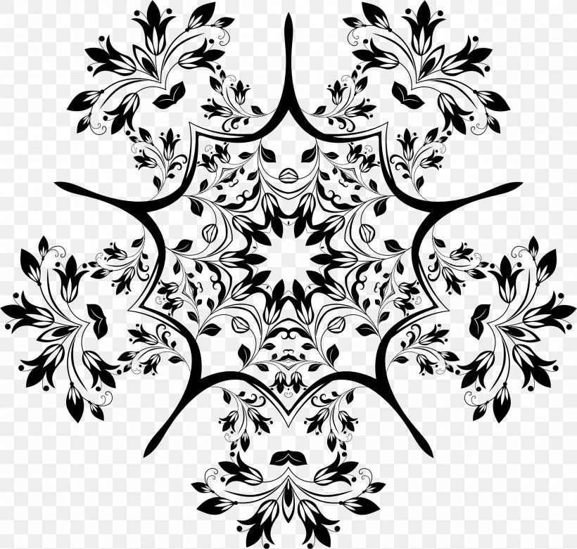 Flower Black And White Floral Design Pattern, PNG, 2354x2244px, Flower, Area, Art, Black, Black And White Download Free