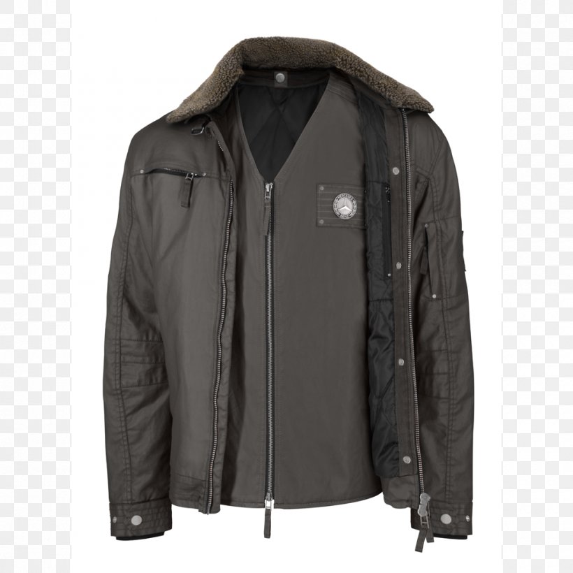 Leather Jacket Mercedes-Benz Tracksuit Shearling, PNG, 1000x1000px, Leather Jacket, Black, Clothing, Coat, Fur Download Free