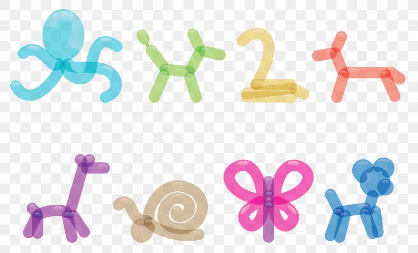 Balloon Modelling Vector Graphics Clip Art Creative Converting Dog, PNG, 2500x1513px, Balloon, Balloon Modelling, Body Jewelry, Number, Plastic Download Free