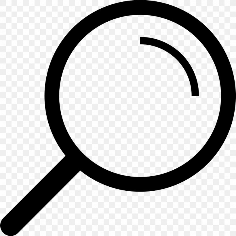 Clip Art Magnifying Glass Product Design, PNG, 982x980px, Magnifying Glass, Area, Black And White, Glass, Monochrome Photography Download Free