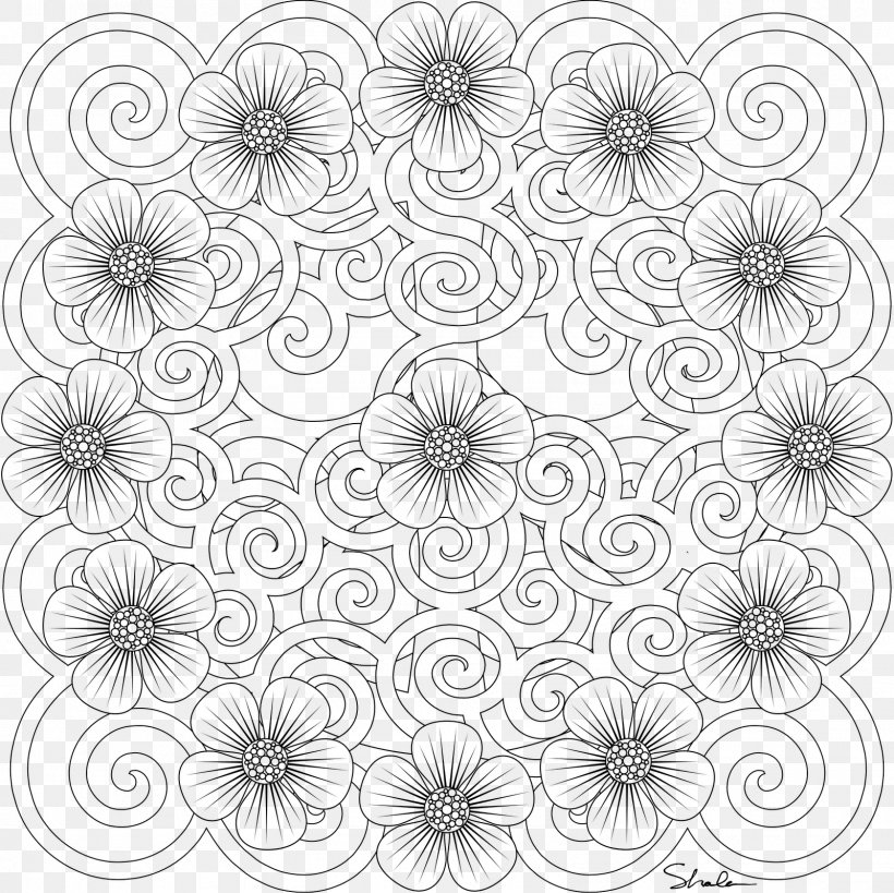 Coloring Book Europe Mandala, PNG, 1600x1600px, Coloring Book, Adult, Area, Black And White, Child Download Free