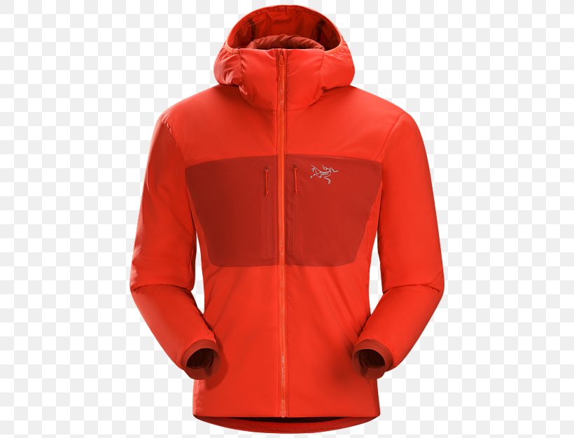 Hoodie Arc'teryx Jacket Clothing Gore-Tex, PNG, 450x625px, Hoodie, Clothing, Coat, Down Feather, Goretex Download Free