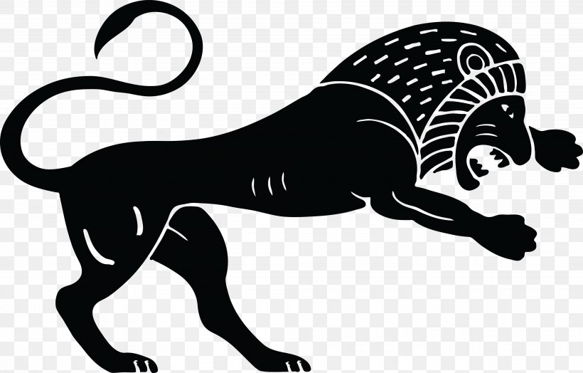 Lion Tiger Clip Art Felidae, PNG, 4000x2559px, Lion, Artwork, Big Cats, Black, Black And White Download Free