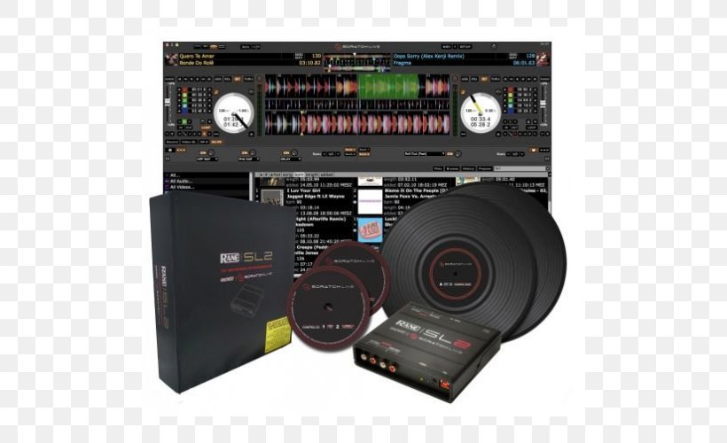Scratch Live Serato Audio Research Disc Jockey Rane Corporation, PNG, 500x500px, Scratch Live, Audio, Audio Equipment, Audio Receiver, Disc Jockey Download Free