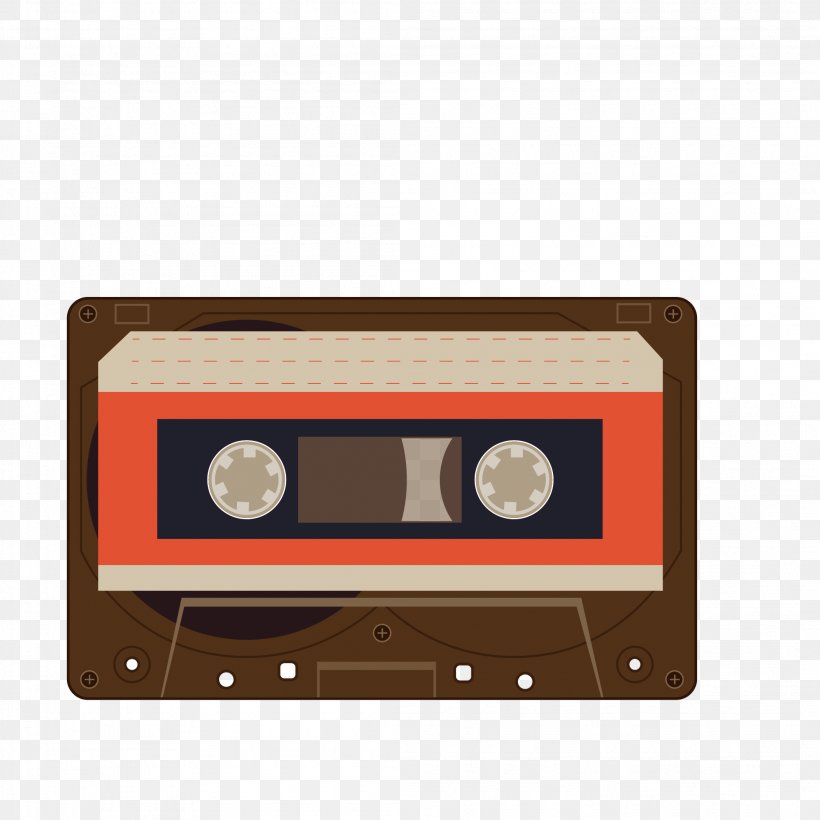 Vector Graphics Cassette Tape Illustration Radio, PNG, 2107x2107px, Cassette Tape, Boombox, Cartoon, Compact Cassette, Magnetic Tape Download Free