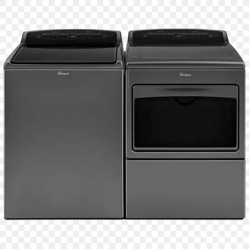 Whirlpool WTW7500G Washing Machines Clothes Dryer Whirlpool Corporation Combo Washer Dryer, PNG, 1000x1000px, Washing Machines, Clothes Dryer, Combo Washer Dryer, Haier Hwt10mw1, Home Appliance Download Free