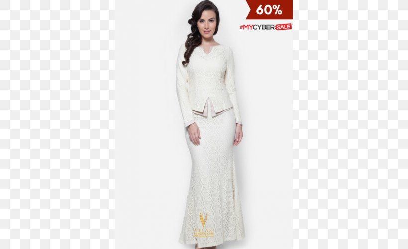 Baju Kurung Lace Dress VERCATO Designer Muslimah Wear Gown, PNG, 500x500px, Baju Kurung, Beige, Day Dress, Dress, Gown Download Free