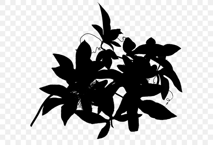 Clip Art Flowering Plant Pattern Silhouette, PNG, 600x560px, Flower, Black, Blackandwhite, Botany, Branch Download Free