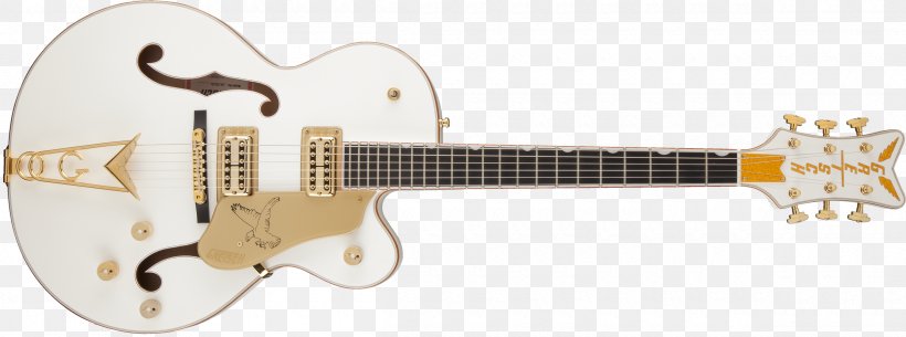 Gretsch White Falcon Electric Guitar Cutaway, PNG, 2400x894px, Gretsch, Acoustic Electric Guitar, Archtop Guitar, Bass Guitar, Bigsby Vibrato Tailpiece Download Free