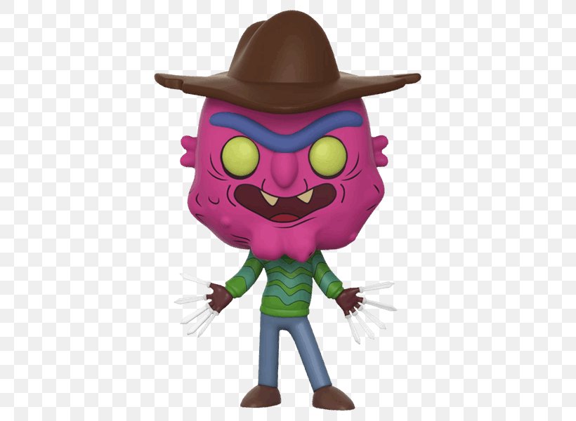 Freddy Krueger Funko Rick Sanchez Collectable Amazon.com, PNG, 600x600px, Freddy Krueger, Action Toy Figures, Amazoncom, Animation, Cartoon Download Free