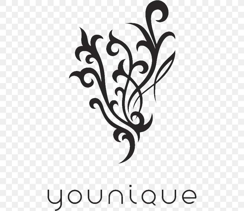 Logo Younique Products Direct Selling, PNG, 501x711px, Logo, Artwork, Black And White, Branch, Calligraphy Download Free