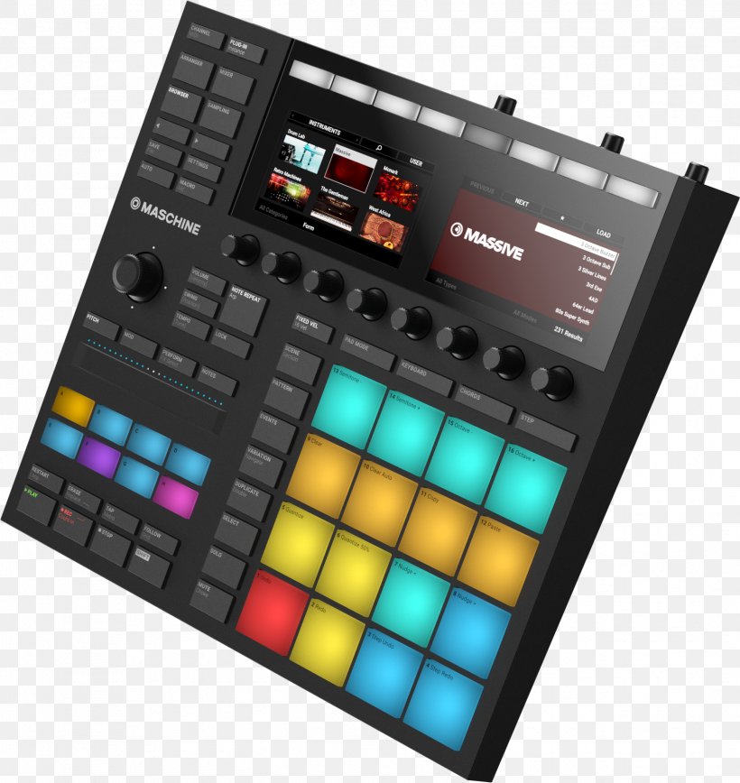 Maschine Native Instruments Ableton Live Akai MPC60, PNG, 1551x1643px, Watercolor, Cartoon, Flower, Frame, Heart Download Free