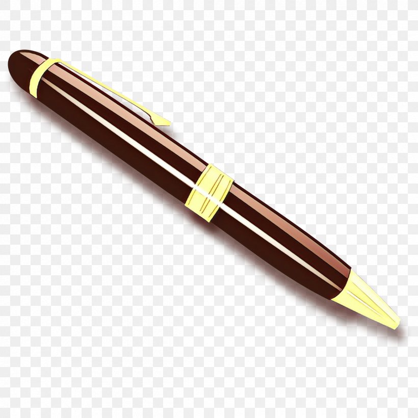 Pen Office Supplies Brown Material Property Writing Implement, PNG, 2400x2400px, Cartoon, Ball Pen, Brown, Fountain Pen, Material Property Download Free