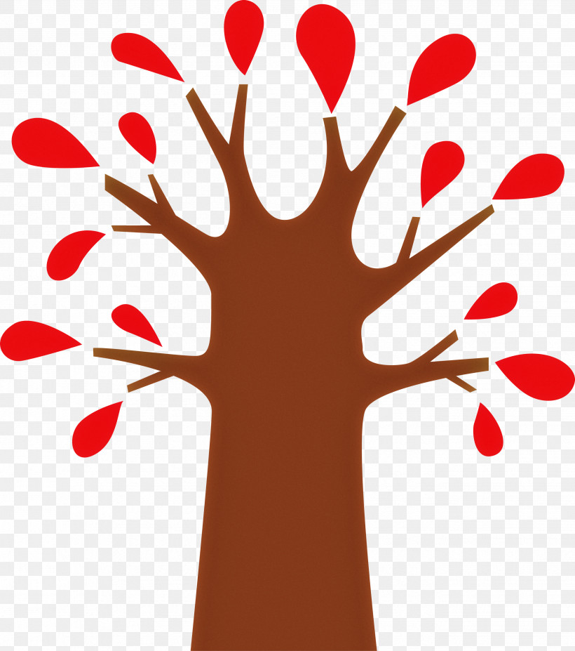 Red Leaf Tree Hand Finger, PNG, 2652x3000px, Abstract Tree, Cartoon Tree, Finger, Hand, Leaf Download Free