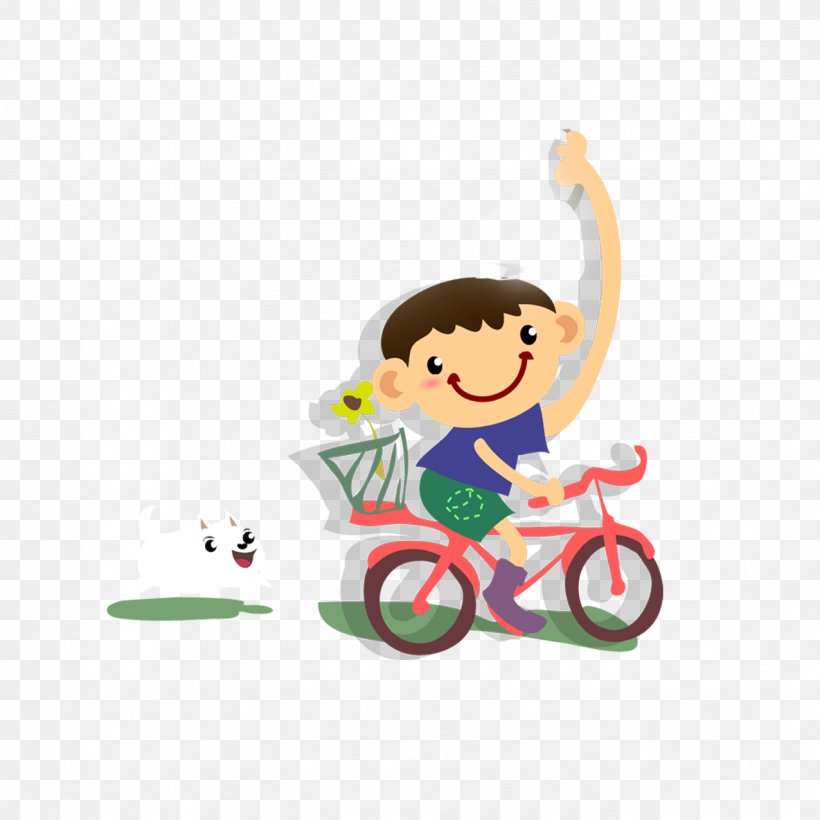 Bicycle Cycling Cartoon, PNG, 1276x1276px, Bicycle, Animation, Area, Art, Boy Download Free
