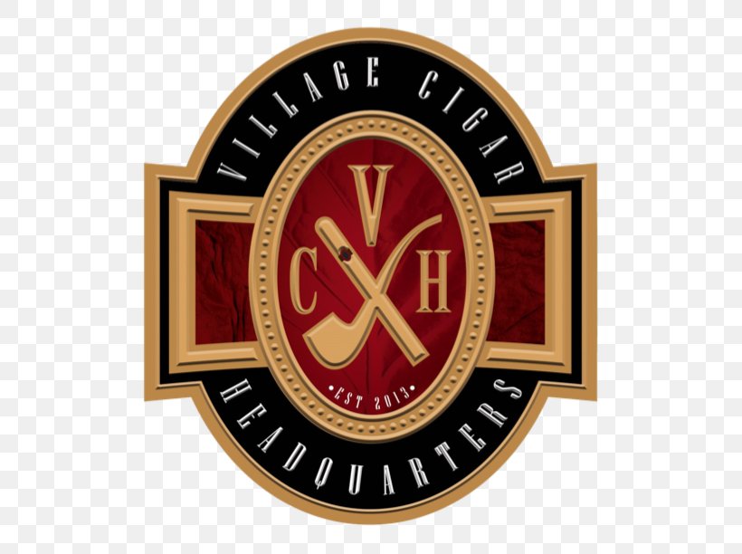 Village Cigar Headquarters Emblem Tobacconist Logo, PNG, 587x612px, Cigar, Badge, Brand, Clock, Emblem Download Free
