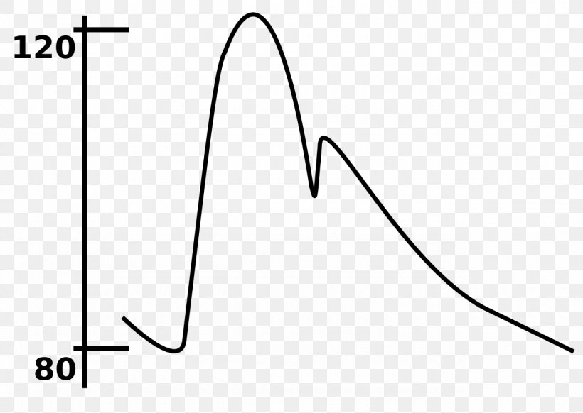 Blood Pressure Pulse Pressure Hypertension Systole Cardiac Cycle, PNG, 1280x909px, Blood Pressure, Aorta, Area, Artery, Black Download Free