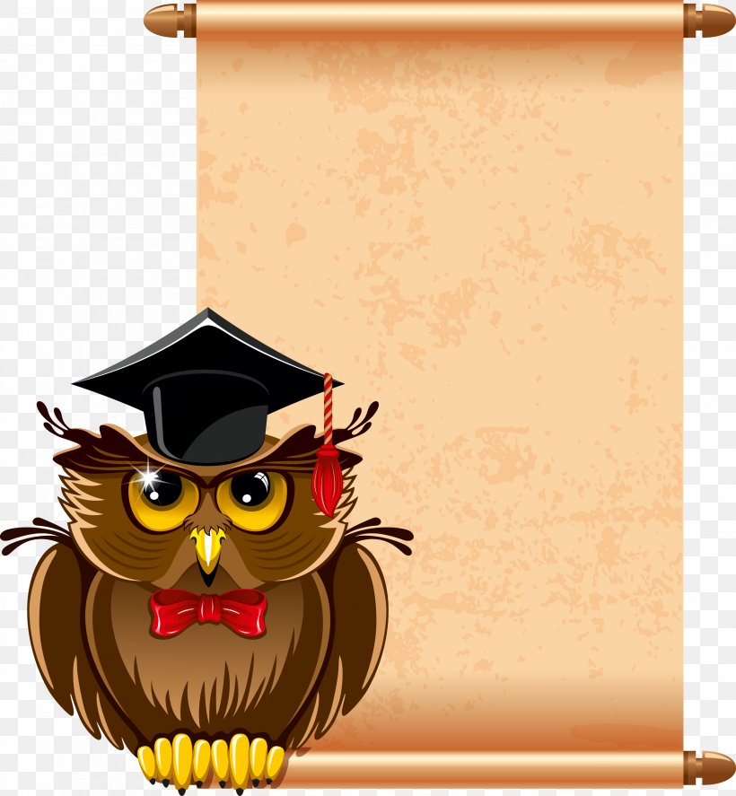 Clip Art, PNG, 2608x2823px, Graduation Ceremony, Beak, Bird, Bird Of Prey, Cartoon Download Free