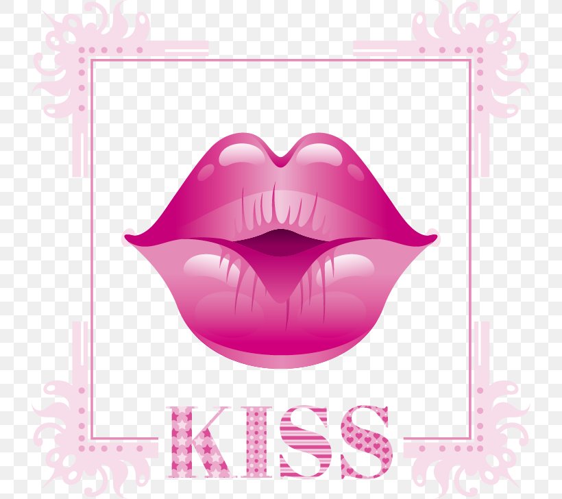 Kiss Lip Love Royalty-free, PNG, 728x728px, Watercolor, Cartoon, Flower, Frame, Heart Download Free