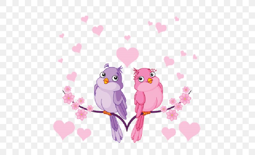 Lovebird Drawing, PNG, 500x500px, Watercolor, Cartoon, Flower, Frame, Heart Download Free
