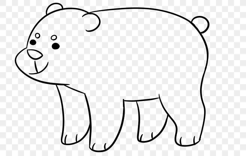 Whiskers Bear Line Art, PNG, 753x519px, Whiskers, Animal Figure, Area, Art, Bear Download Free