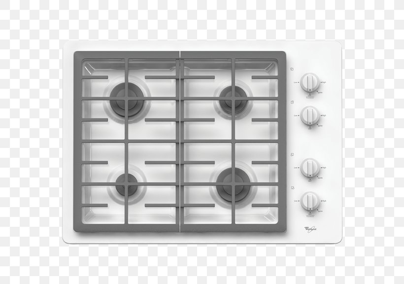 Gas Stove Cooking Ranges Whirlpool Corporation Dishwasher KitchenAid, PNG, 576x576px, Gas Stove, Black And White, Boiling, Brenner, British Thermal Unit Download Free