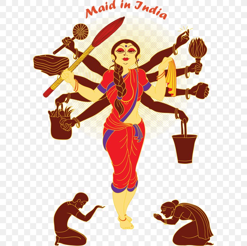 India Maid Service Cartoon Domestic Worker, PNG, 600x816px, India, Art, Cartoon, Cleaner, Cleaning Download Free