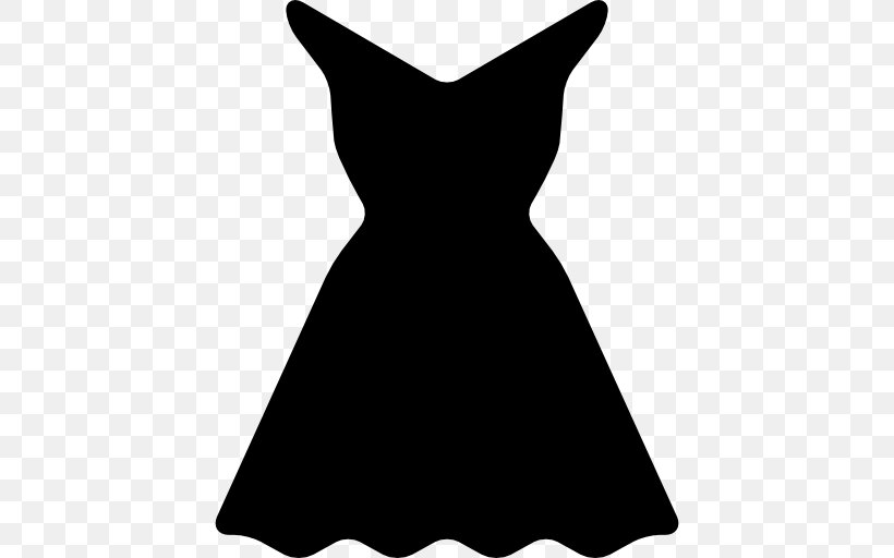 Party Dress Clothing Little Black Dress, PNG, 512x512px, Dress, Black, Black And White, Bridesmaid Dress, Cat Download Free