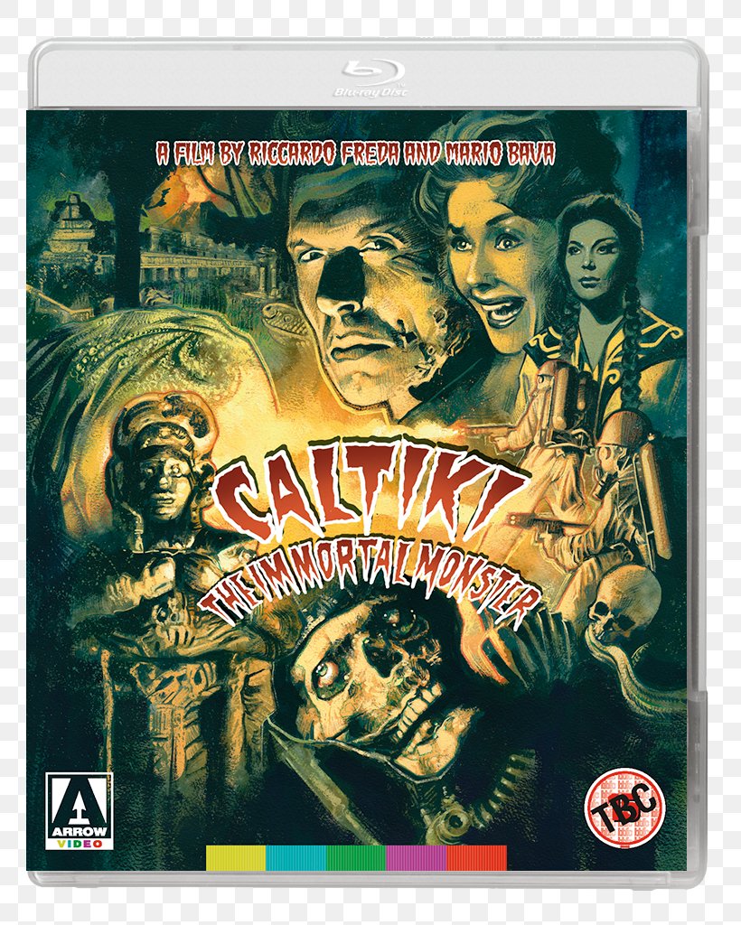 Caltiki The Undying Monster Blu-ray Disc Arrow Films DVD YouTube, PNG, 812x1024px, Bluray Disc, Arrow Films, Basket Case, Cover Art, Dvd Download Free