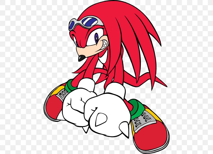 Knuckles The Echidna Sonic Adventure Sonic & Knuckles Knuckles' Chaotix Sonic Advance, PNG, 486x594px, Watercolor, Cartoon, Flower, Frame, Heart Download Free