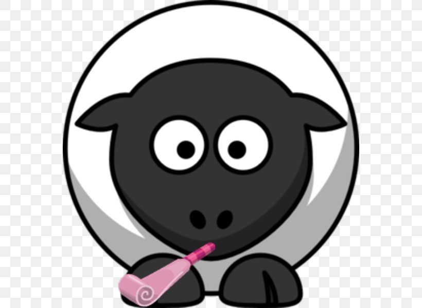 Sheep Goat Clip Art, PNG, 576x600px, Sheep, Black, Black And White, Document, Fictional Character Download Free
