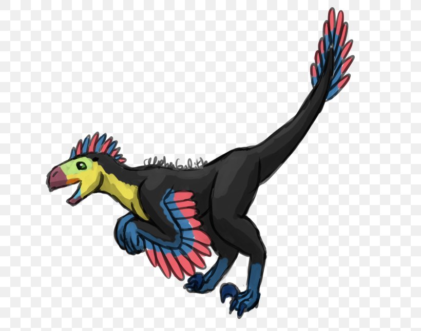 Velociraptor Feather Beak Cartoon, PNG, 700x646px, Velociraptor, Animal, Animal Figure, Beak, Bird Download Free